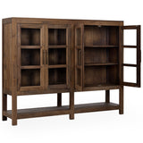 Kharga 4 Door Cabinet, Natural-Furniture - Storage-High Fashion Home