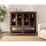 Kharga 4 Door Cabinet, Natural-Furniture - Storage-High Fashion Home