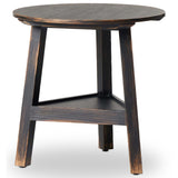 Kickapoo River Cricket Table, Distressed Black by Four Hands