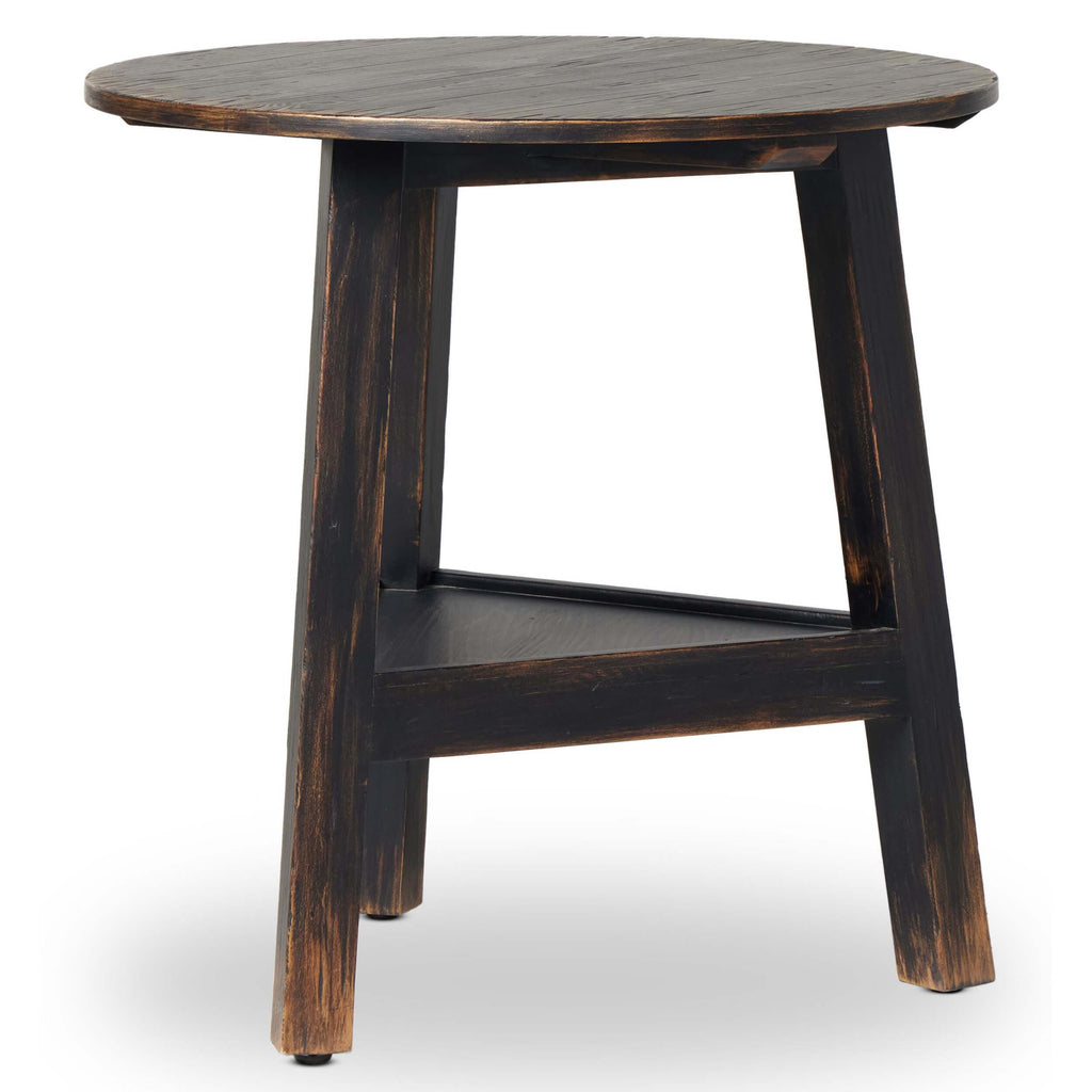 Kickapoo Studio Table Kickapoo River Cricket Table, Distressed Black by Four Hands – High ...