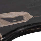 Kidney Coffee Table, Black-Furniture - Accent Tables-High Fashion Home