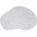 Kidney Marble Coffee Table, Brass