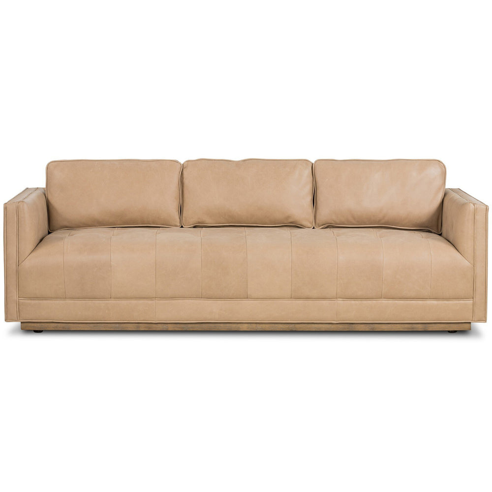 Kiera Leather Sofa, Palermo Nude by Four Hands-Furniture - Sofas-High Fashion Home