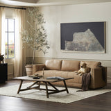 Kiera Leather Sofa, Palermo Nude by Four Hands-Furniture - Sofas-High Fashion Home