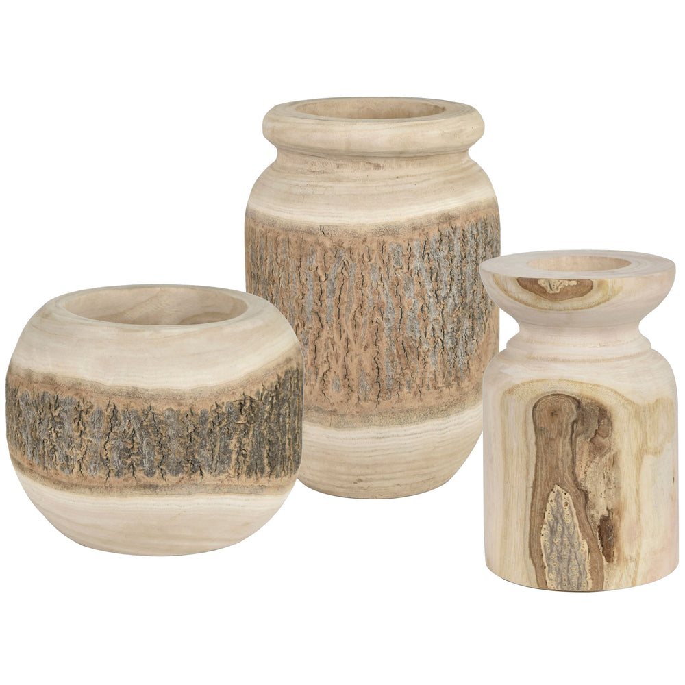 Kiffin Vases, Brown-Accessories-High Fashion Home