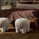 Kiko Ottoman, Somerton Ash by Four Hands-Furniture - Benches-High Fashion Home