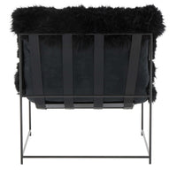 Kimi Sheepskin Chair, Black