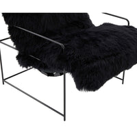 Kimi Sheepskin Chair, Black