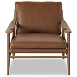 Kimmery Leather Chair, Chaps Saddle by Four Hands-Furniture - Chairs-High Fashion Home