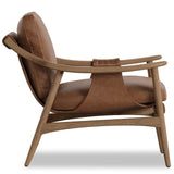 Kimmery Leather Chair, Chaps Saddle by Four Hands-Furniture - Chairs-High Fashion Home