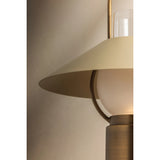 Kindle Rechargeable Table Lamp, Patina Brass/Soft Sand