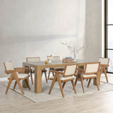 Kingston Rectangular Dining Table, Cafe Brown-Furniture - Dining-High Fashion Home