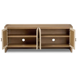 Kiran Media Console, Sandy Oak by Four Hands-Furniture - Storage-High Fashion Home