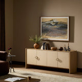 Kiran Media Console, Sandy Oak by Four Hands-Furniture - Storage-High Fashion Home