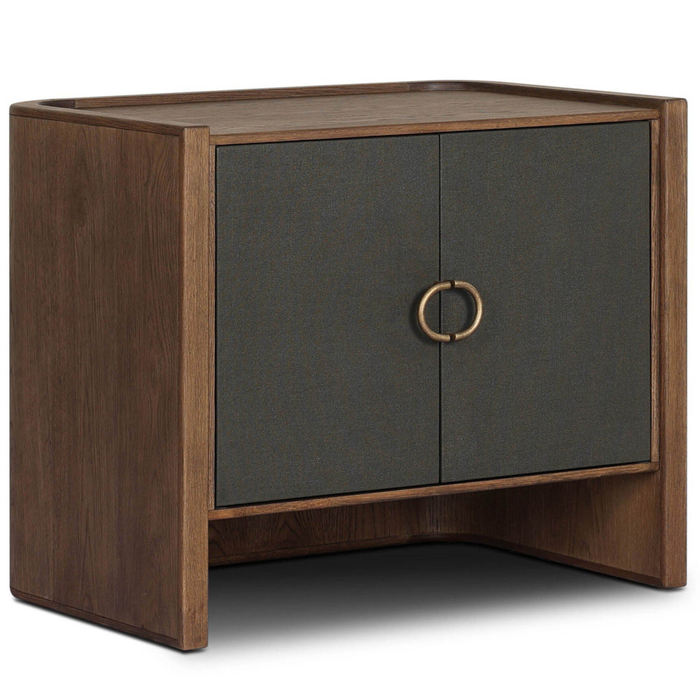 Kiran Nightstand, Dark Green by Four Hands