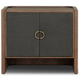 Kiran Nightstand, Dark Green by Four Hands