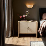 Kiran Nightstand, Sandy Oak by Four Hands