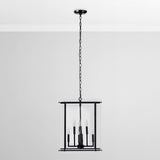 Kiran Square Chandelier, Black-Lighting-High Fashion Home