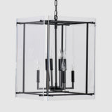 Kiran Square Chandelier, Black-Lighting-High Fashion Home