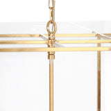 Kiran Square Chandelier, Gold-Lighting-High Fashion Home