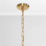 Kiran Square Chandelier, Gold-Lighting-High Fashion Home