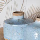 Kitt Vases & Tray, Blue-Accessories-High Fashion Home