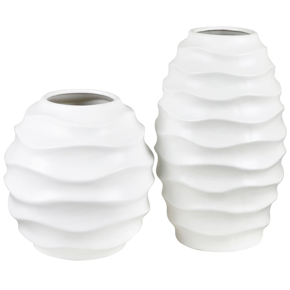 Kittredge Vases, White-Accessories-High Fashion Home