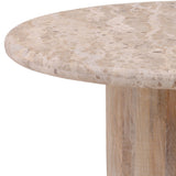 Kiyomi Coffee Table, Beige Marble