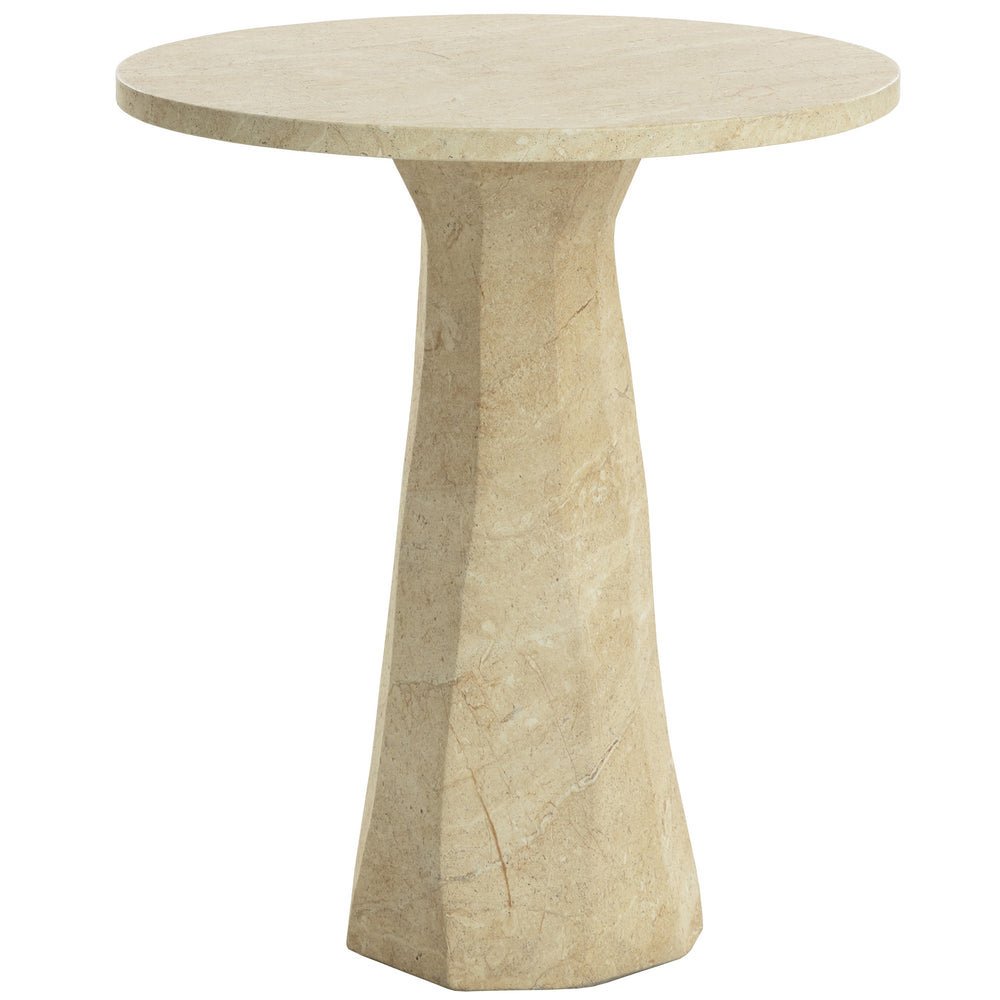 Kliff Bar Table, Travertine Look