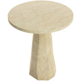 Kliff Bar Table, Travertine Look