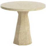 Kliff Bistro Table, Travertine Look
