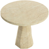 Kliff Bistro Table, Travertine Look