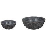 Knobby Knot Bowls, Black, Set of 2-Accessories-High Fashion Home