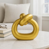 Knot Ring, Gold-Accessories-High Fashion Home