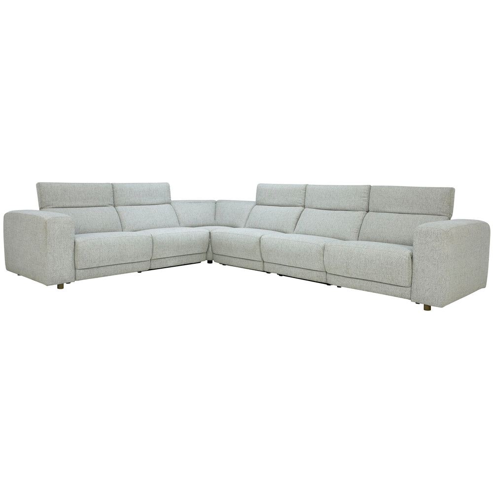Knoxville Power Recliner Sectional, Light Gray-Furniture - Sofas-High Fashion Home