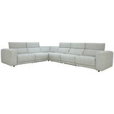Knoxville Power Recliner Sectional, Light Gray-Furniture - Sofas-High Fashion Home