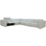 Knoxville Power Recliner Sectional, Light Gray-Furniture - Sofas-High Fashion Home