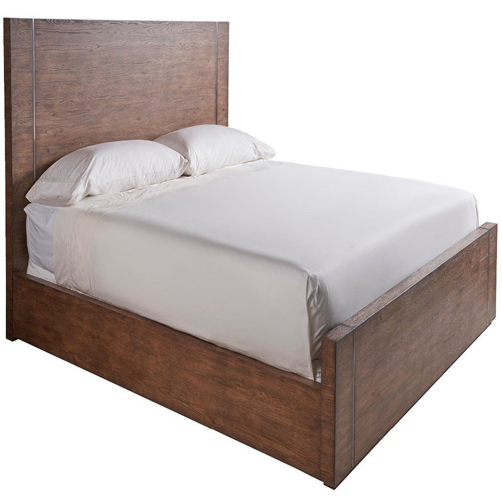 Koda Panel King Bed, Medium Brown-Furniture - Bedroom-High Fashion Home