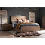 Koda Panel King Bed, Medium Brown-Furniture - Bedroom-High Fashion Home