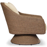 Koe Outdoor Chair, Faux Dark Hyacinth/Ellor Beige by Four Hands