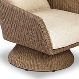 Koe Outdoor Chair, Faux Dark Hyacinth/Ellor Beige by Four Hands