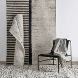 Kofu Stripe Rug, Natural/Black-Rugs1-High Fashion Home