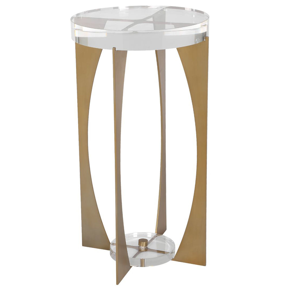Kolkata Accent Table, Clear-Furniture - Accent Tables-High Fashion Home