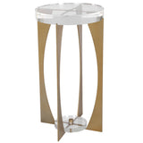 Kolkata Accent Table, Clear-Furniture - Accent Tables-High Fashion Home