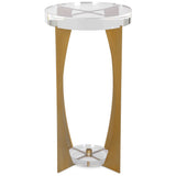 Kolkata Accent Table, Clear-Furniture - Accent Tables-High Fashion Home