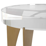 Kolkata Accent Table, Clear-Furniture - Accent Tables-High Fashion Home