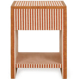 Kora 1-Drawer Nightstand, Terracotta-Furniture - Bedroom-High Fashion Home