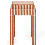 Kora Accent Stool, Terracotta-Furniture - Chairs-High Fashion Home