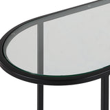 Kori Nesting End Tables, Set of 2, Matte Black-Furniture - Accent Tables-High Fashion Home