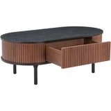 Koriana Coffee Table, Black-Furniture - Accent Tables-High Fashion Home